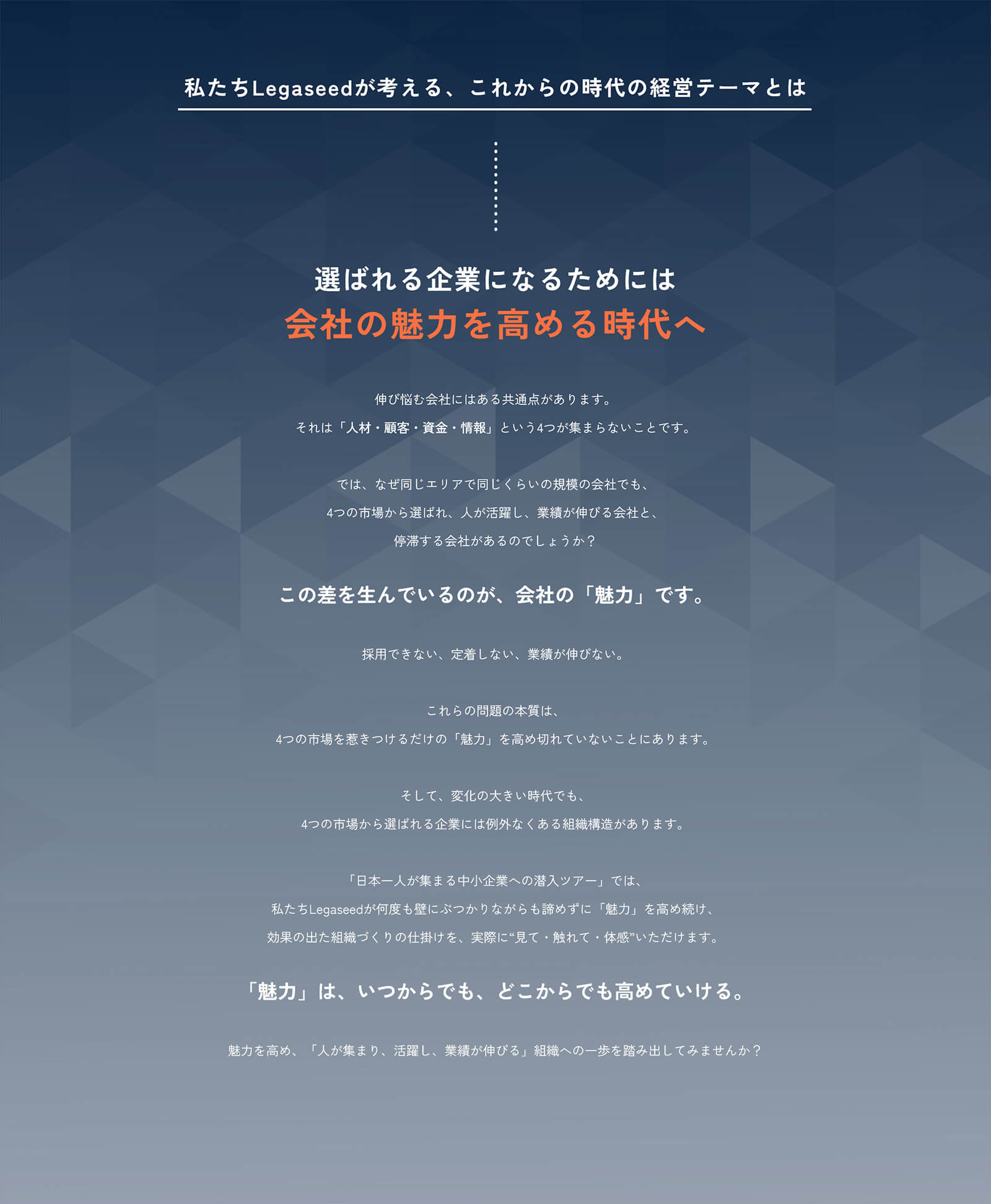 私たちLegaseedが考える、これからの時代の経営テーマとは